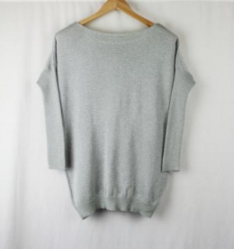 JERSEY PLATEADO OVERSIZE